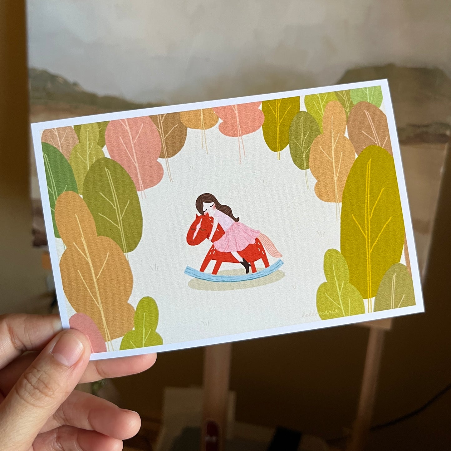 Postcard - The Little Rocking Horse