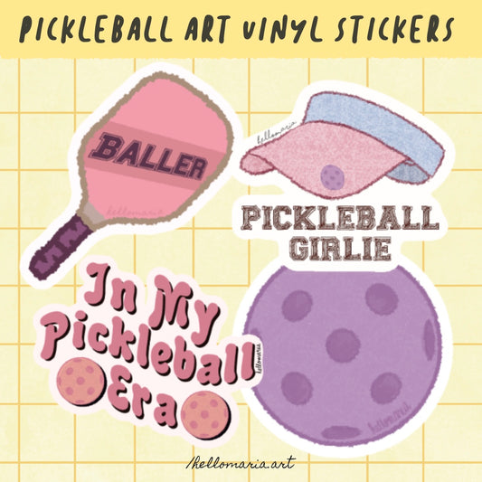 Pickleball Girlie Sticker Pack